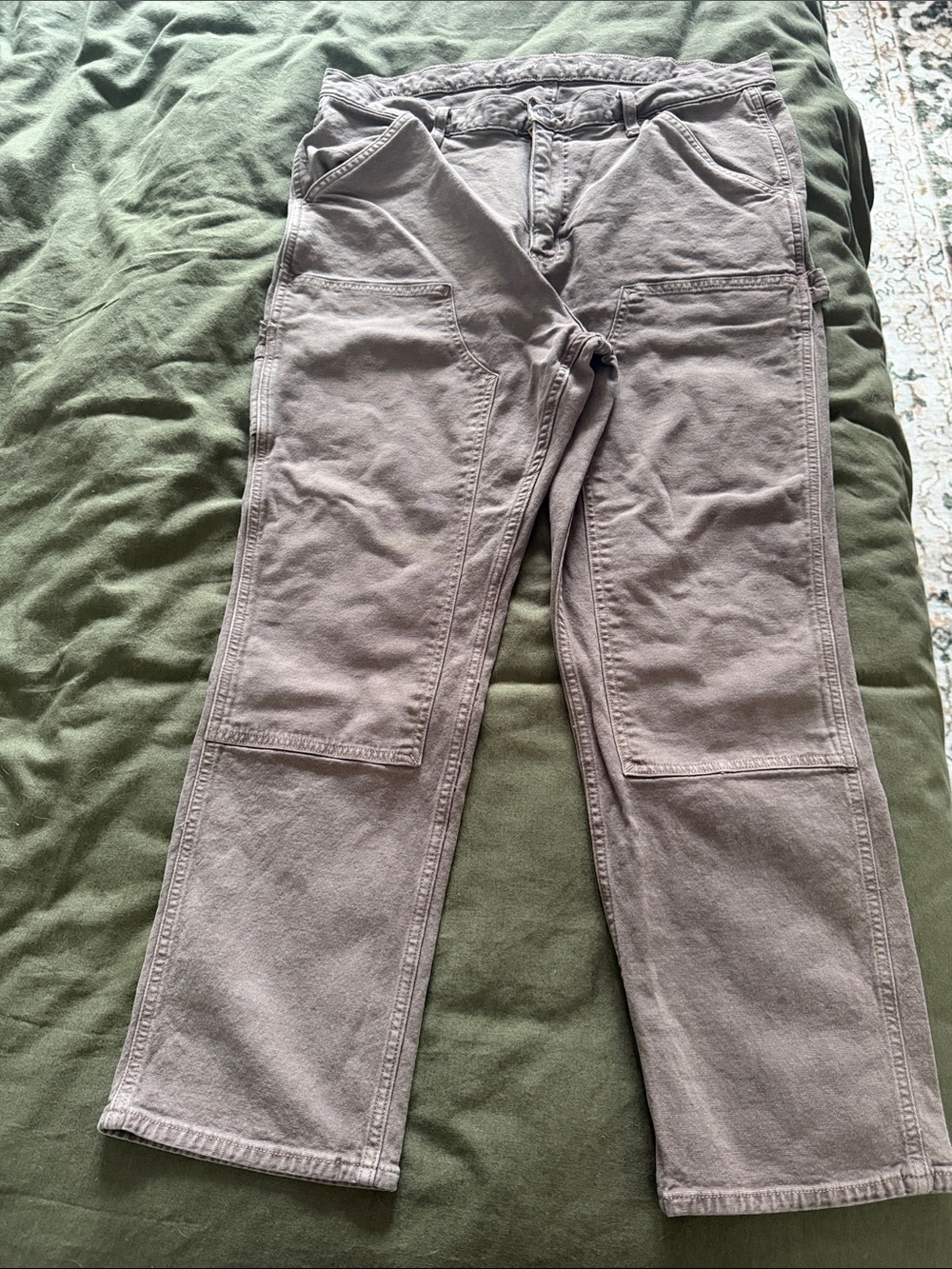 Old Navy Men's Straight-Leg Jeans in Light Taupe